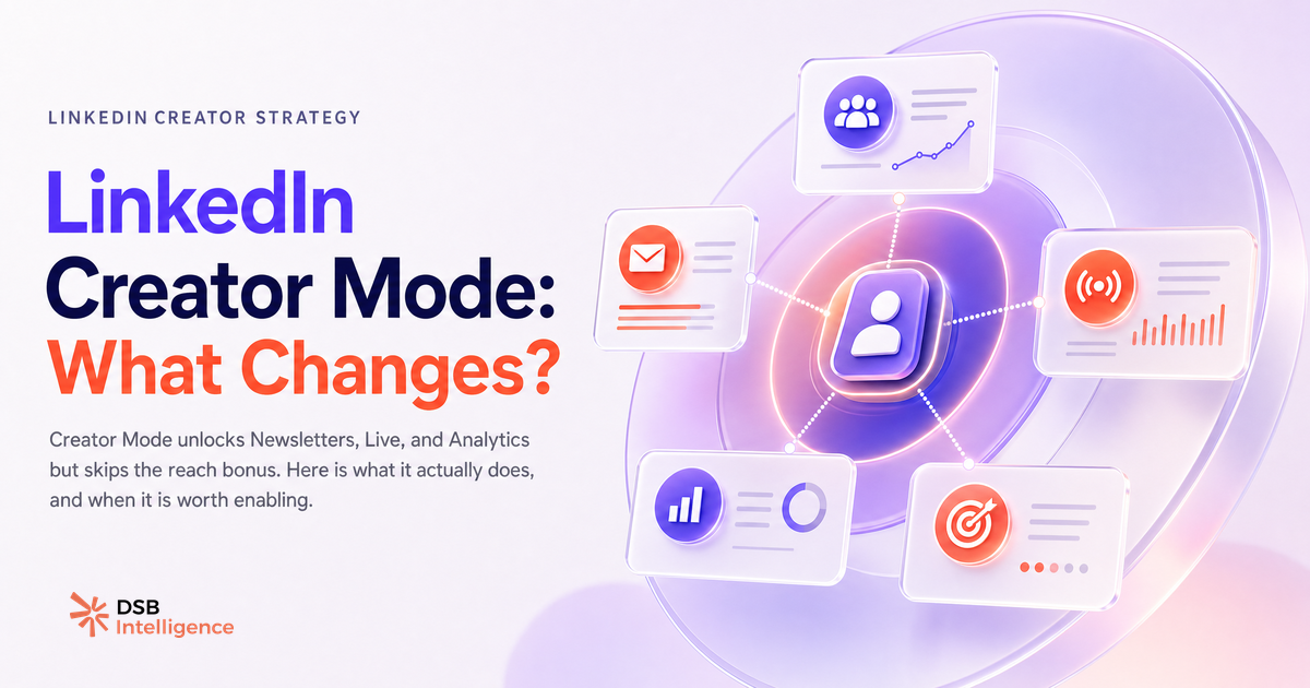 LinkedIn Creator Mode in 2026: What It Actually Changes